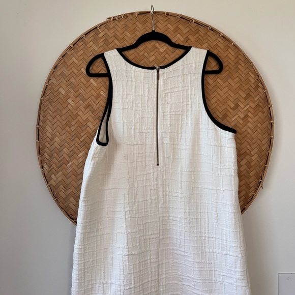 Anthropologie Cream Mini Dress with Black Accents - Picture 15 of 16